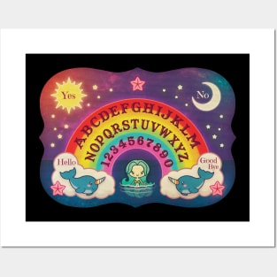 Rainbow Mermaid Spirit Board Posters and Art